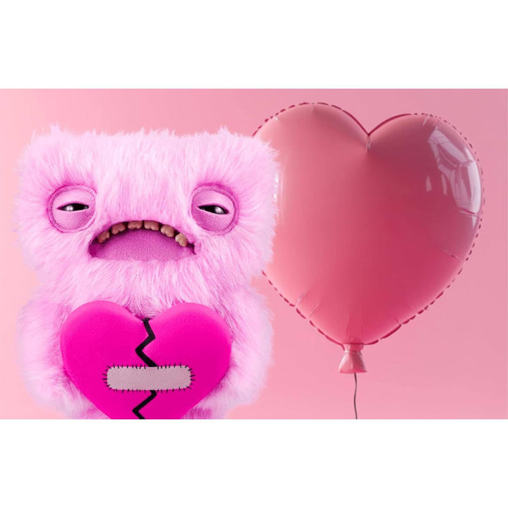 Zuru Fuggler Love Fugg 9" Plush | Funny Ugly Monster | Refresh Red & Pink Variations | Heart-Holding Collectible with Human-Like Teeth