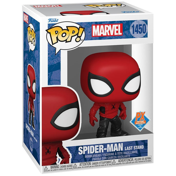 Funko Pop! Marvel: Spider-Man (Last Stand) #1450 PX Previews Exclusive Vinyl Bobblehead