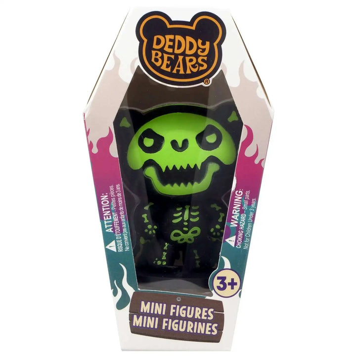 Deddy Bears 3-Inch Mini Figure in Coffin Box | Spooky-Cute Collectible (Pick Your Character)