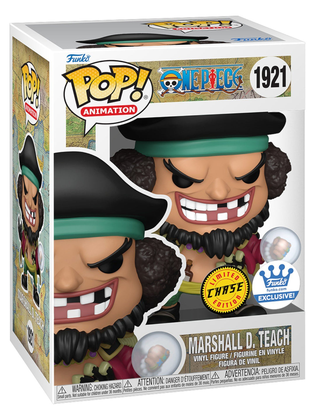 Funko Pop! One Piece Marshall D. Teach #1921 CHASE Shop Exclusive - Blackbeard Powered-Up Vinyl Figure
