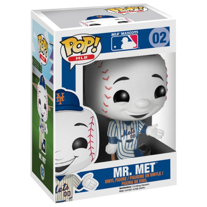 Funko Pop! MLB Mascots: Mr. Met #02 (New York Mets) Vinyl Figure - Baseball Collectible