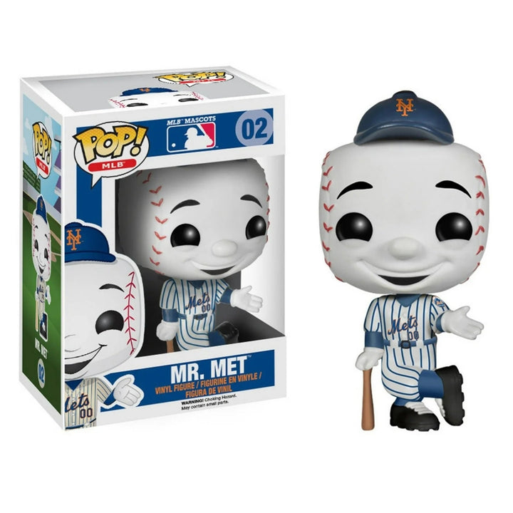 Funko Pop! MLB Mascots: Mr. Met #02 (New York Mets) Vinyl Figure - Baseball Collectible