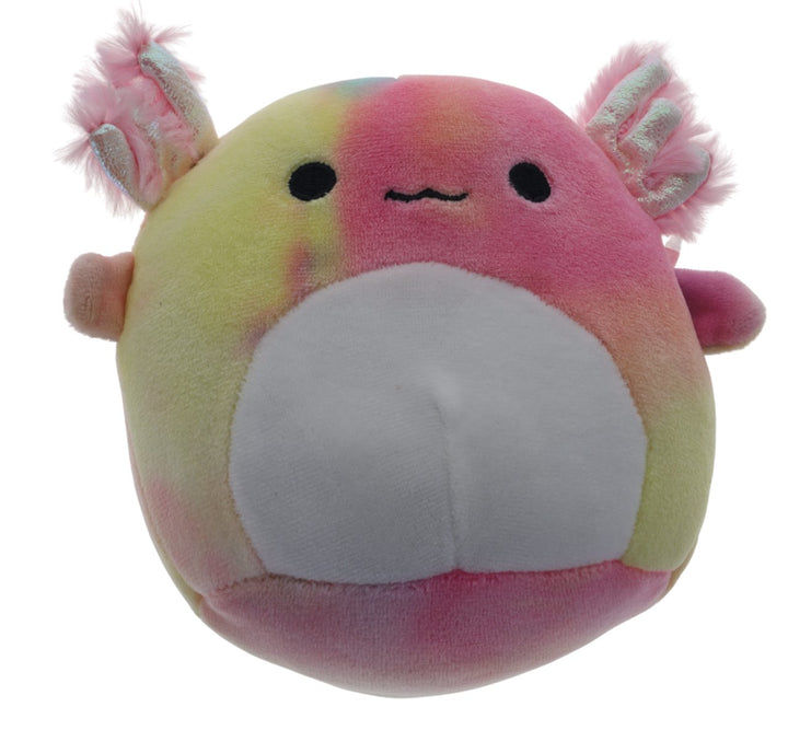 Squishmallows Sealife Squad Tinley the Tie-Dyed Rainbow Axolotl 5" Plush