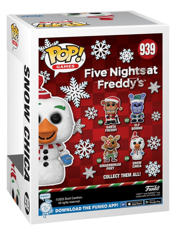 Funko Pop! Games: Five Nights at Freddy’s - Snow Chica #939 Holiday Season Vinyl Figure | FNAF Winter Edition