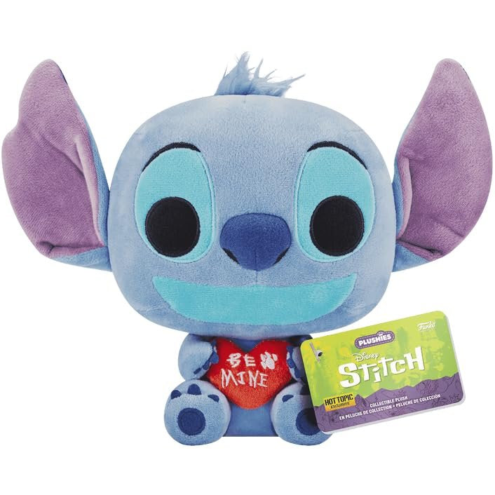 Funko Disney 7-Inch Stitch "Be Mine" Heart Plush | Lilo & Stitch Valentine's Gift