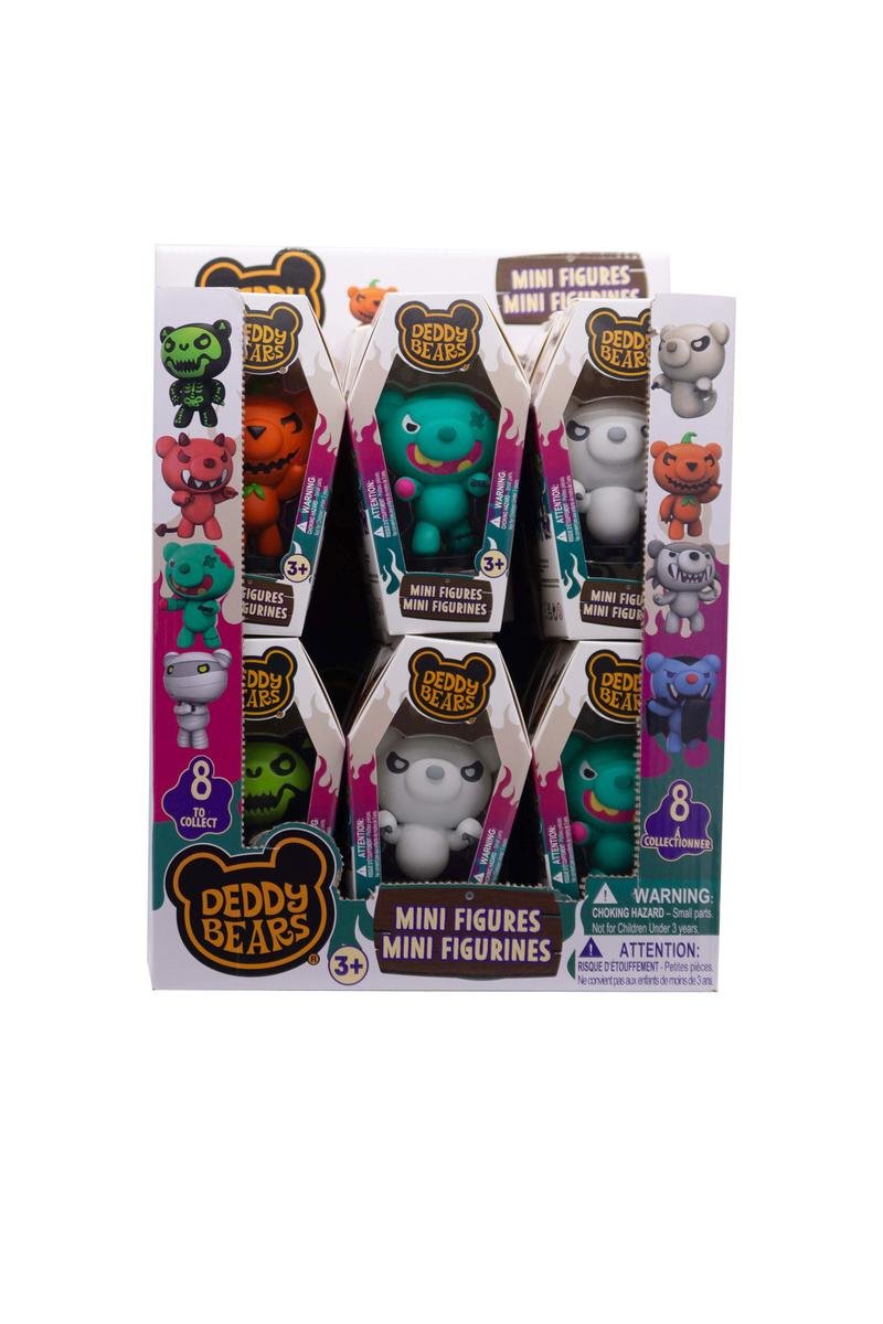 Deddy Bears 3-Inch Mini Figure in Coffin Box | Spooky-Cute Collectible (Pick Your Character)