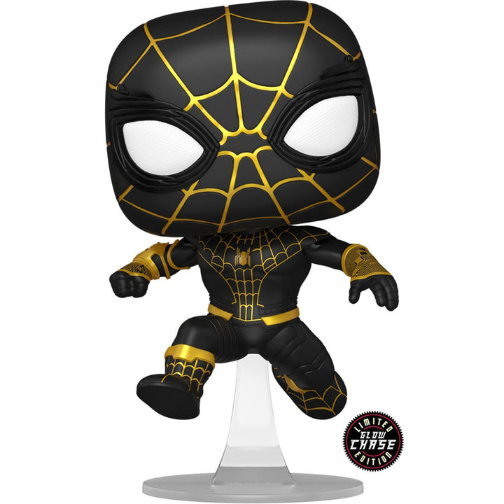 Funko Pop! CHASE: Spider-Man (Masked Black Suit) #1073 GITD - AAA Exclusive