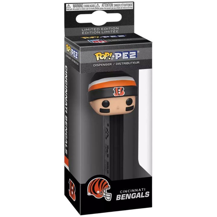 Funko Pop! PEZ: NFL Cincinnati Bengals Sports Beanie Candy Dispenser