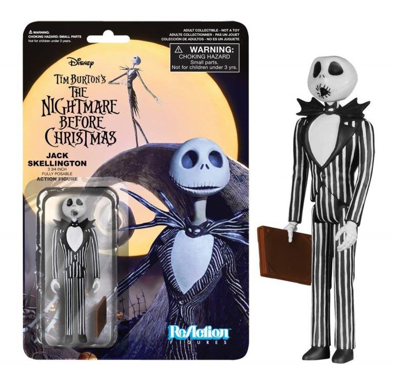 Funko Nightmare Before Christmas Jack Skellington (Random Faces) ReAction Figure