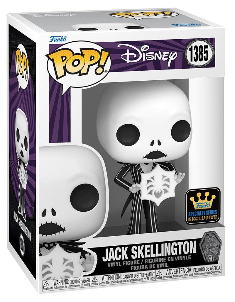 Funko Pop! Disney: Nightmare Before Christmas 30th Anniversary - Jack Skellington with Snowflake #1385 Specialty Series