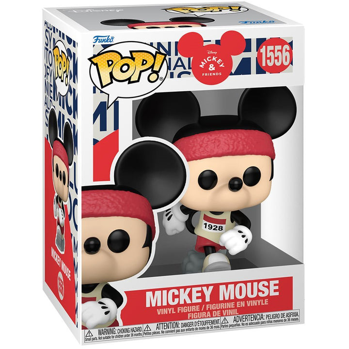 Funko Pop! Disney: Mickey Mouse (Marathon Outfit) #1556 Vinyl Figure | 1928 Excellent Eight