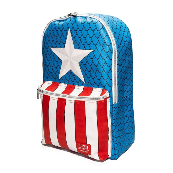 Loungefly Captain America Cosplay Backpack with Pin Set - EE Exclusive