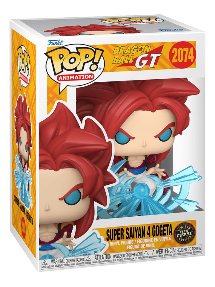 Funko Pop! Animation: Dragon Ball GT - Super Saiyan 4 Gogeta #2074 CHASE Glow in the Dark with Energy Blast