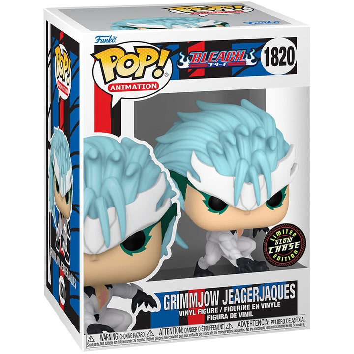 Funko Pop! GITD CHASE: Bleach - Grimmjow Jeagerjaques Vinyl Figure #1820 RARE