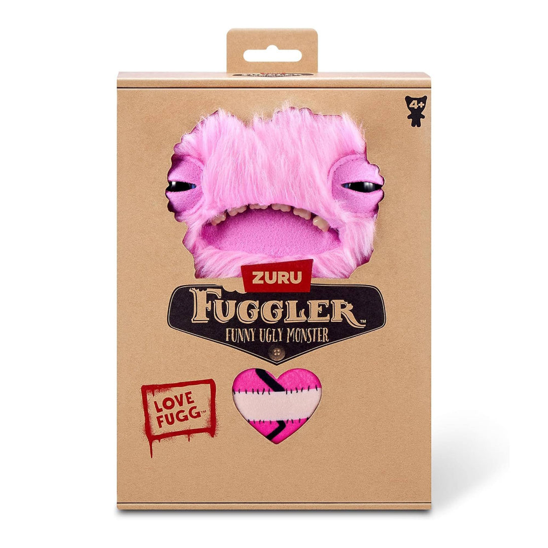 Zuru Fuggler Love Fugg 9" Plush | Funny Ugly Monster | Refresh Red & Pink Variations | Heart-Holding Collectible with Human-Like Teeth
