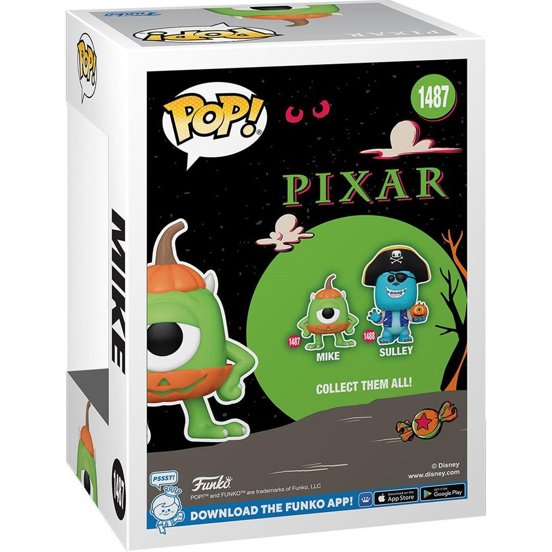 Funko Pop! Pixar: Monsters, Inc. - Mike Wazowski in Jack-O-Lantern Costume #1487 | Halloween Edition