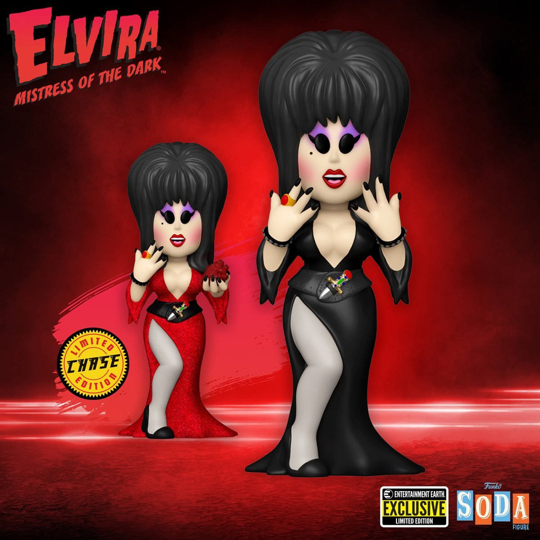 Funko Vinyl Soda: Elvira - Elvira Entertainment Earth Exclusive Chase