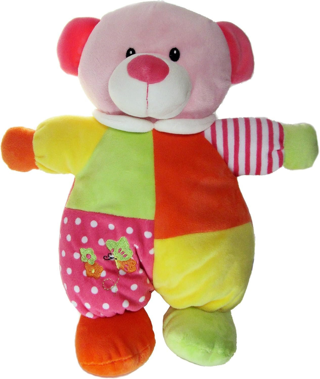 Calplush Baby World Colorful Bear Plush Animal Toy