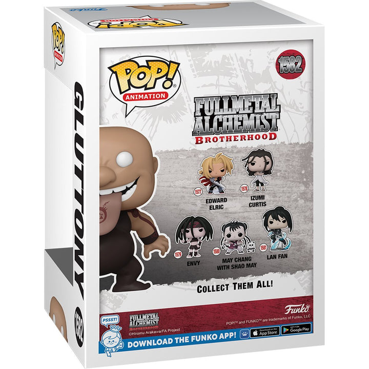 Funko Pop! Animation: Fullmetal Alchemist Brotherhood - Gluttony Entertainment Earth Exclusive