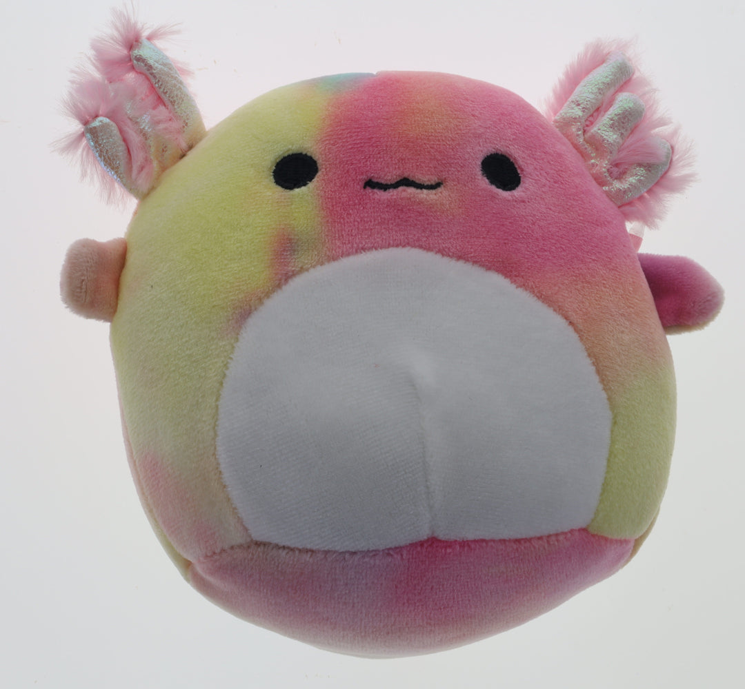 Squishmallows Sealife Squad Tinley the Tie-Dyed Rainbow Axolotl 5" Plush