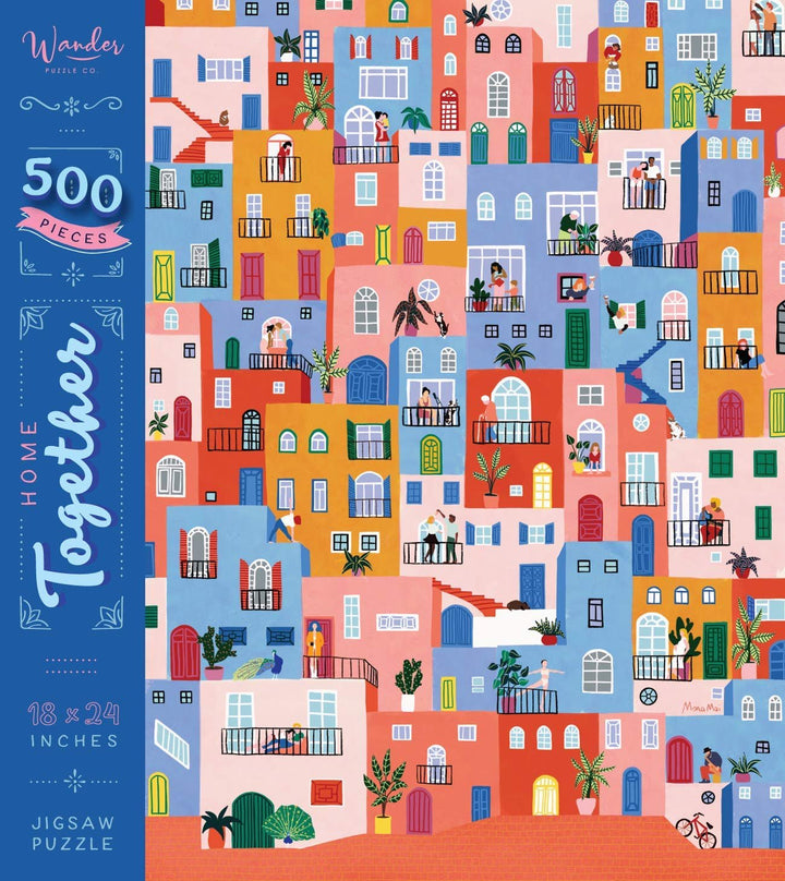 Wander Puzzle Co. New 500 Piece Puzzle, Jigsaw Puzzles for Women - Home Together by Wander Puzzle Co, Inspired by Ceyda Alasar, 18 x 24 Inches