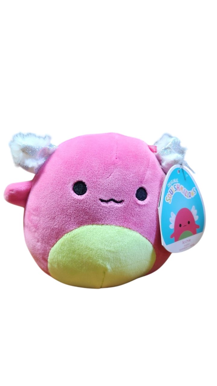 Squishmallows Blacklight Squad Archie the Axolotl 5" Plush