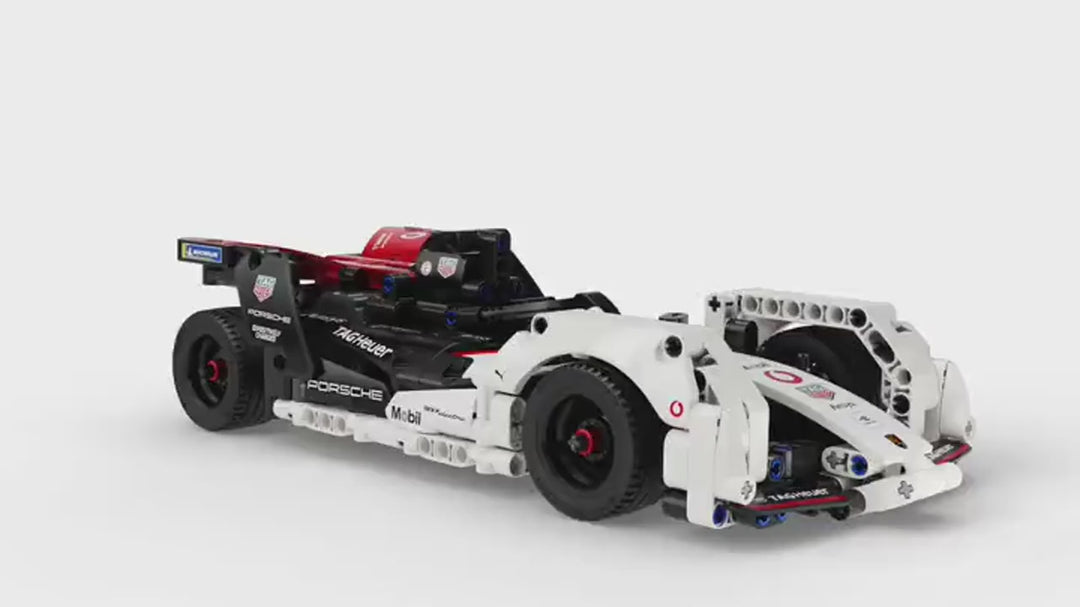 LEGO Technic Formula E Porsche 99X Electric 42137, Pull Back Toy Racing Car Model Building Kit with Immersive AR App Play