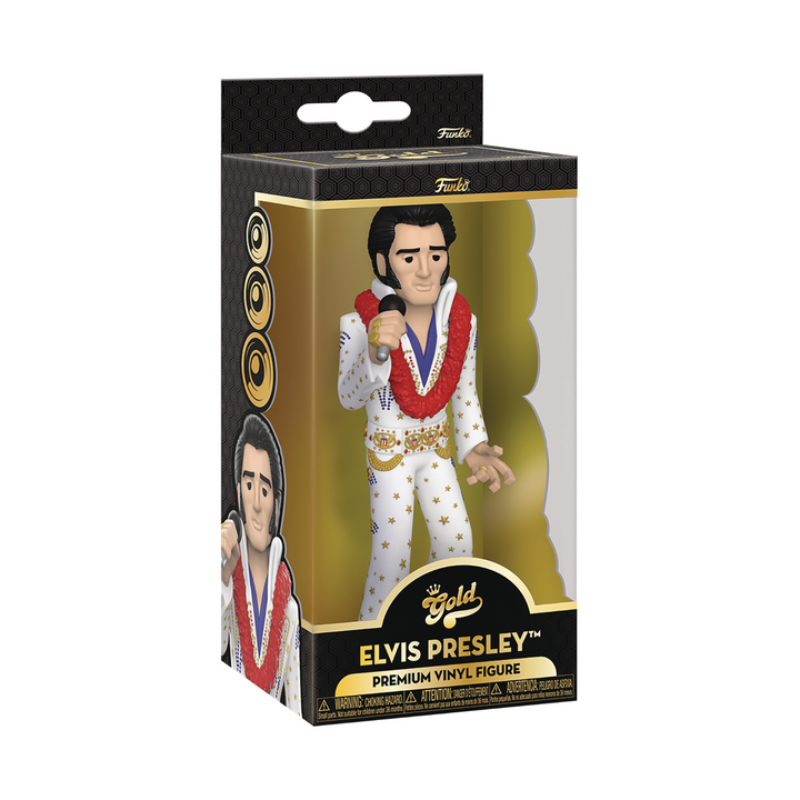 Funko Pop! Music: Elvis Presley 5-in Gold Vinyl