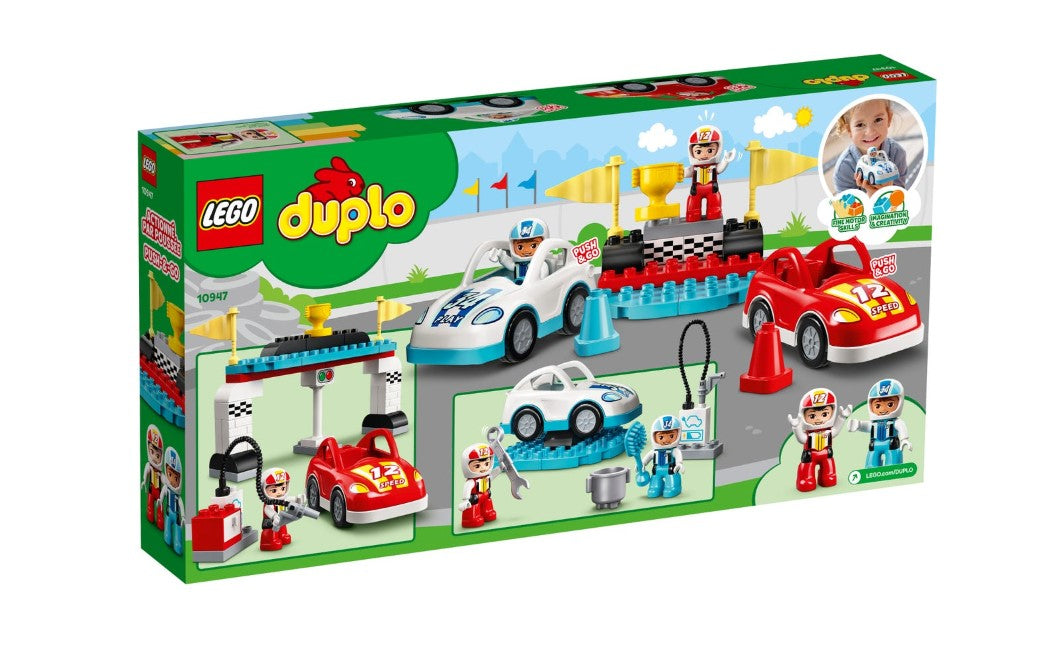 Lego DUPLO Town Race Cars 10947 Cool Car-Race Building Toy