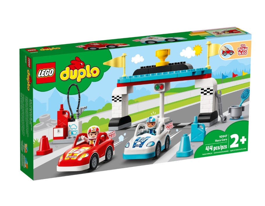 Lego DUPLO Town Race Cars 10947 Cool Car-Race Building Toy