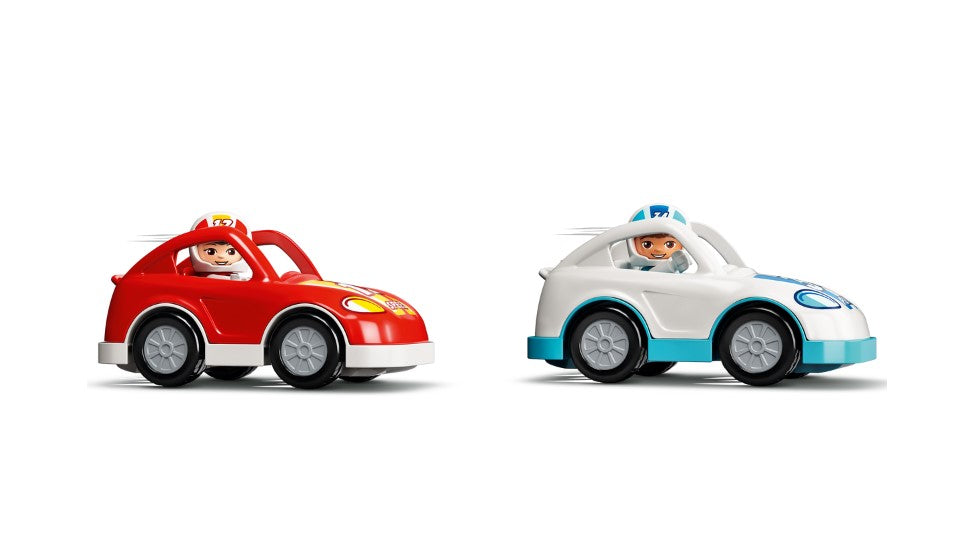 Lego DUPLO Town Race Cars 10947 Cool Car-Race Building Toy