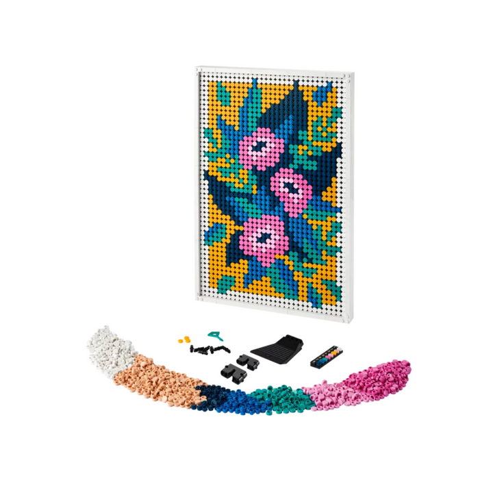 Lego Art Floral Art 31207, 3in1 Flower Pictures, Wall Art Decoration Building Set