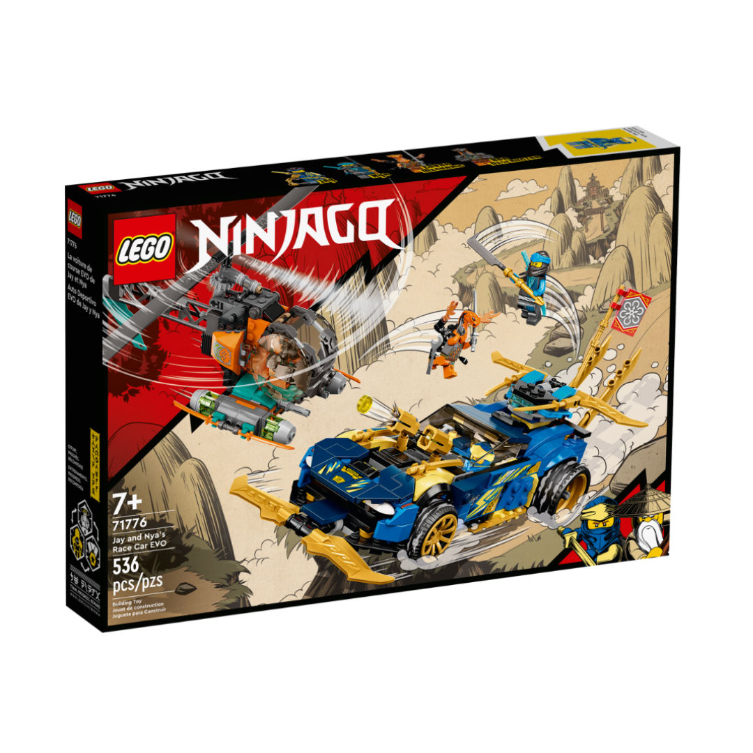 Lego Ninjago Jay and NYA’s Race Car EVO 71776 Building Kit (536 Pieces)