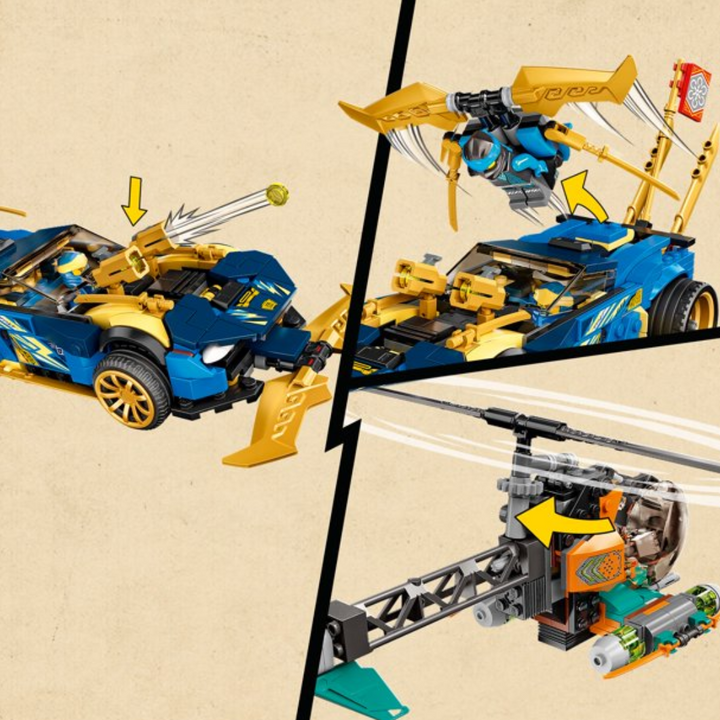 Lego Ninjago Jay and NYA’s Race Car EVO 71776 Building Kit (536 Pieces)