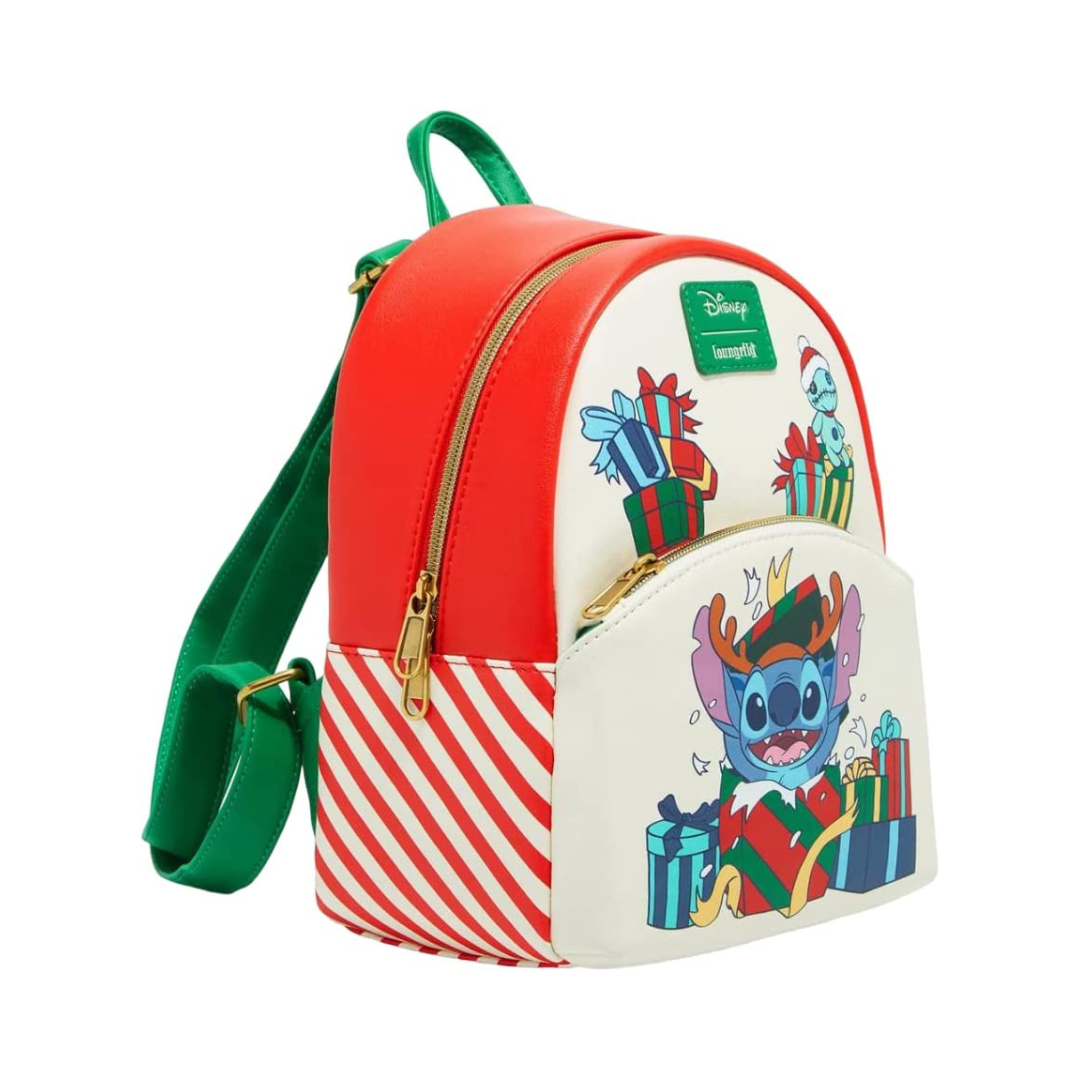 Loungefly Disney: Lilo & Stitch Holiday Mini Backpack